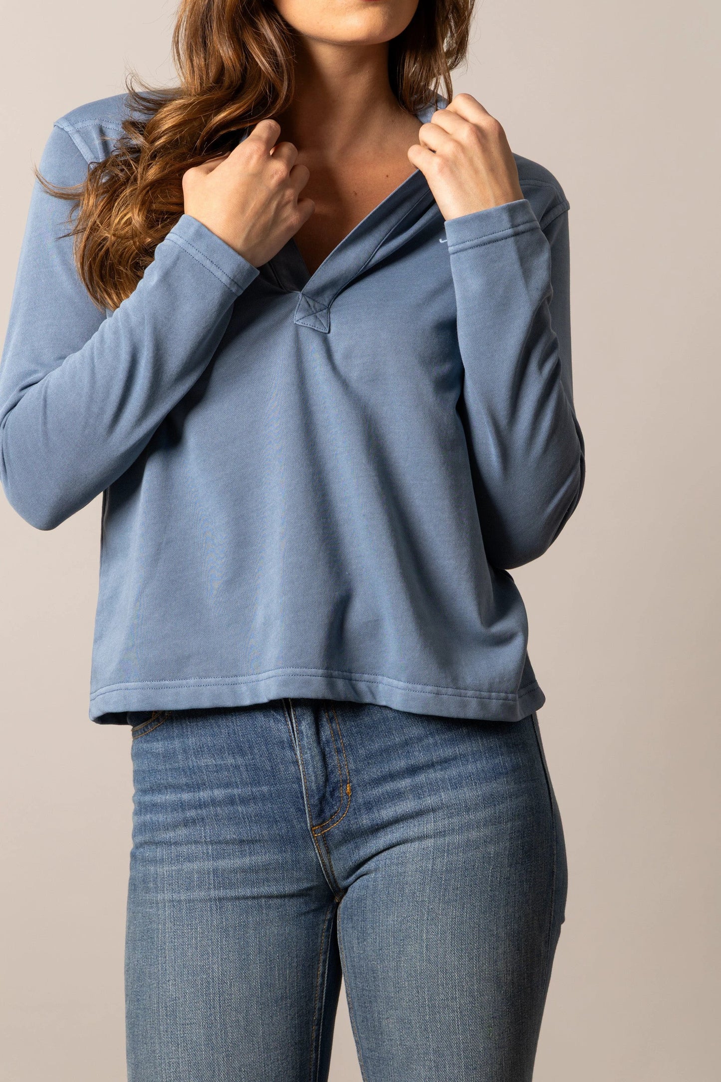 Kimes Ranch Abby Mid Blue Sweatshirt by Wild West Outfitters