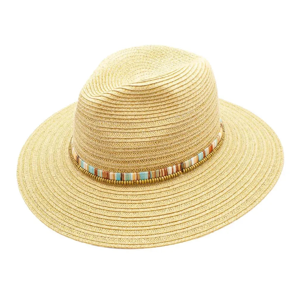 Peter Grimm Villas - Womens Straw Fedora Hat