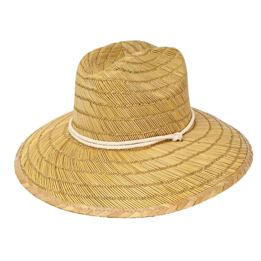 Peter Grimm White Shark - Rye Straw Lifeguard Hat