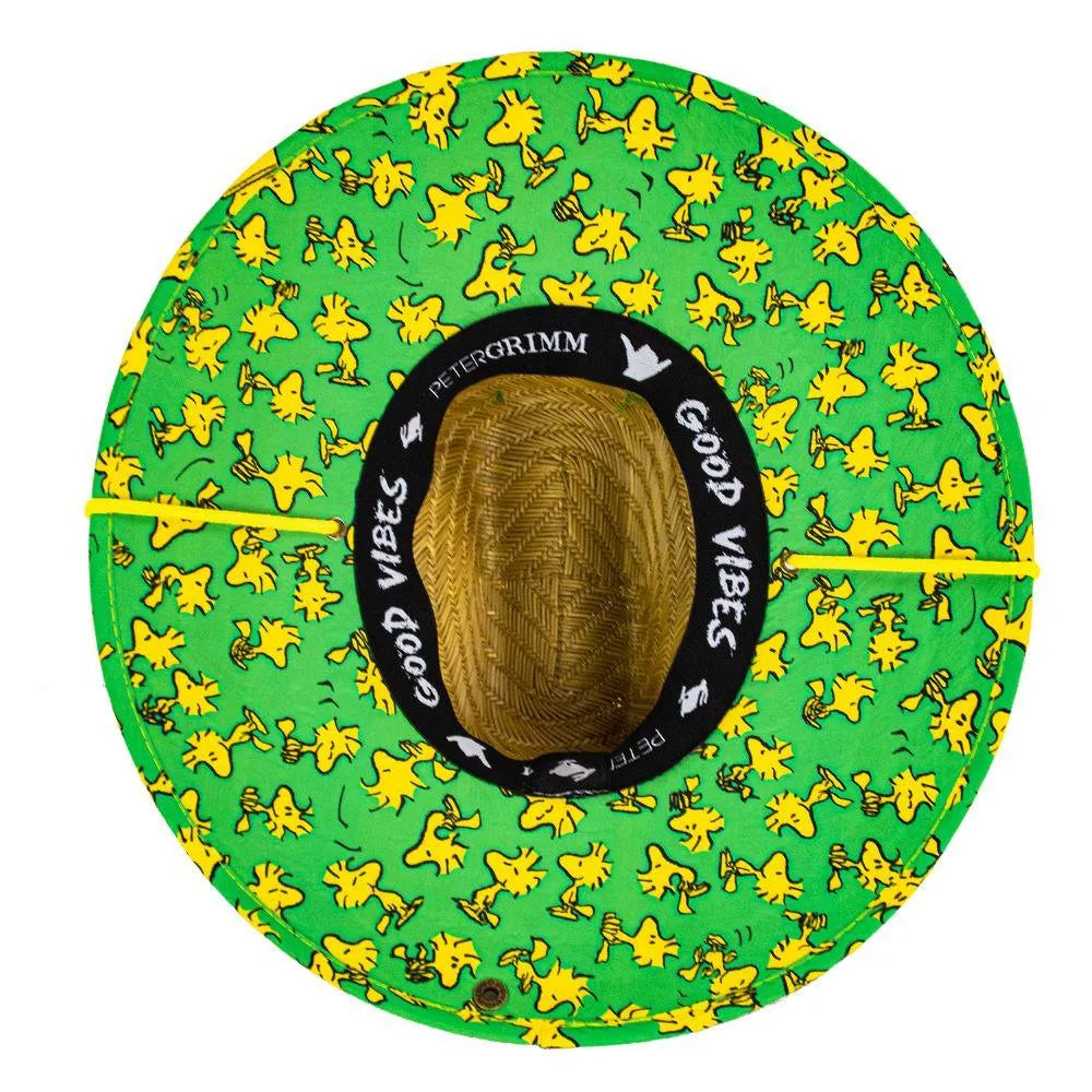 Peter Grimm Peanuts Woodstock LG - Rye Straw Lifeguard Hat